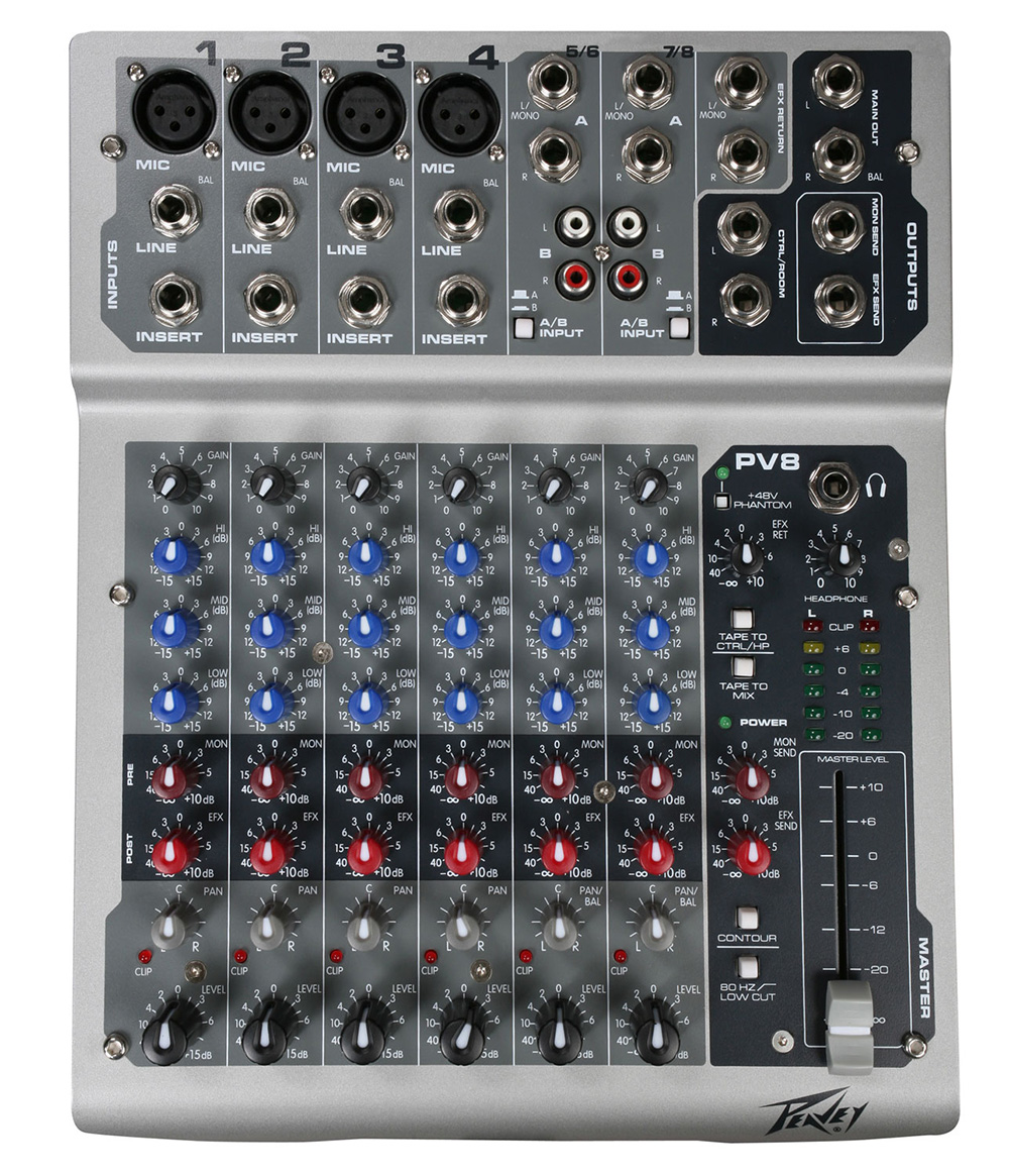 Mixer Peavey PV8-USB